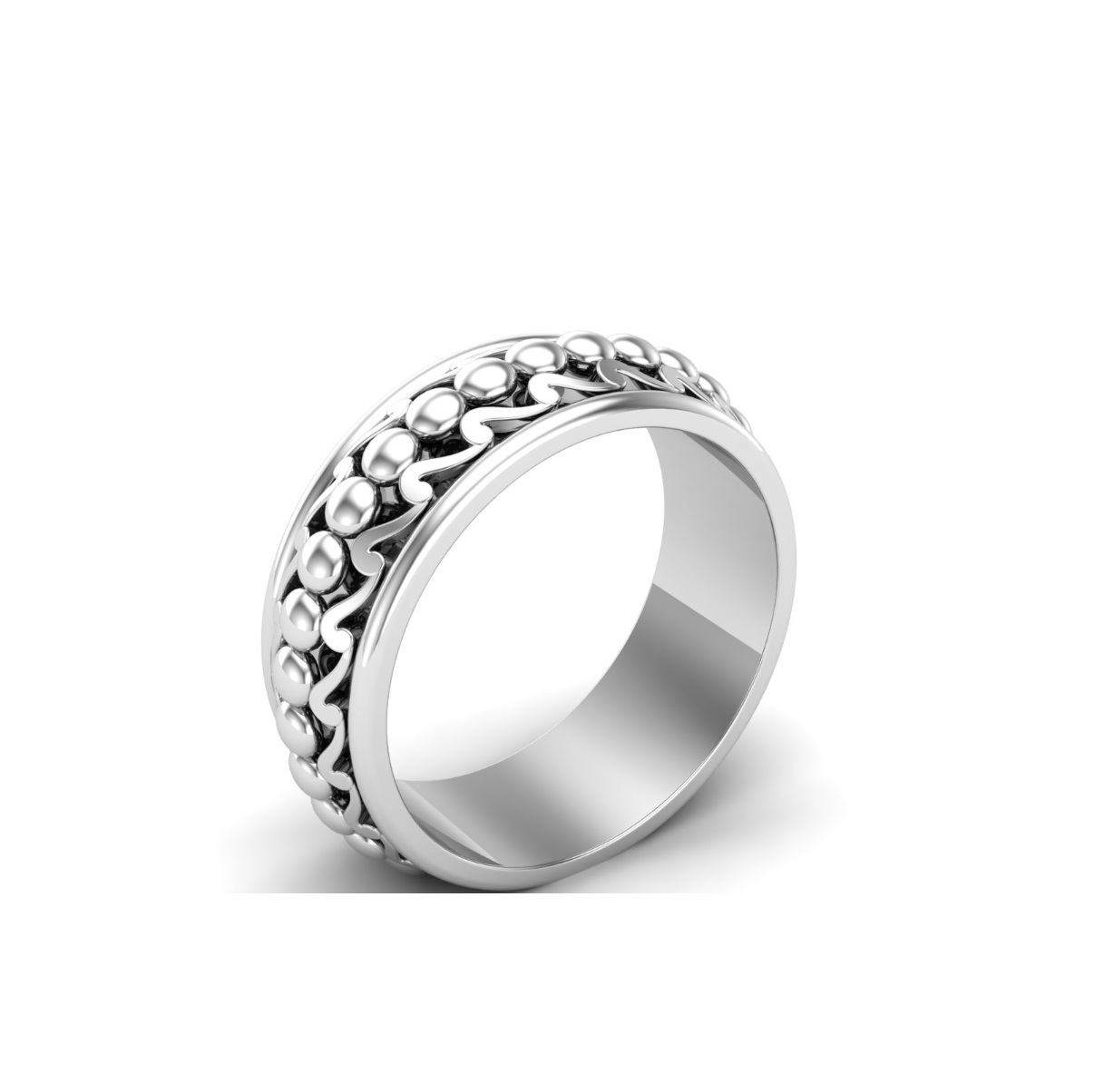 Bague anneau argent Vril